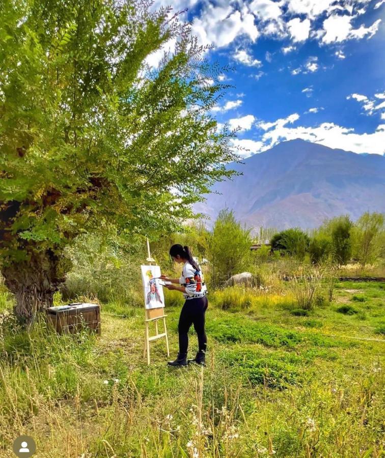 Lchang Nang Retreat-The House Of Trees-Nubra Valley Hotel Sumur Eksteriør billede