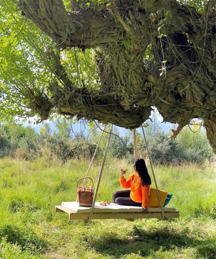 Lchang Nang Retreat-The House Of Trees-Nubra Valley Hotel Sumur Eksteriør billede