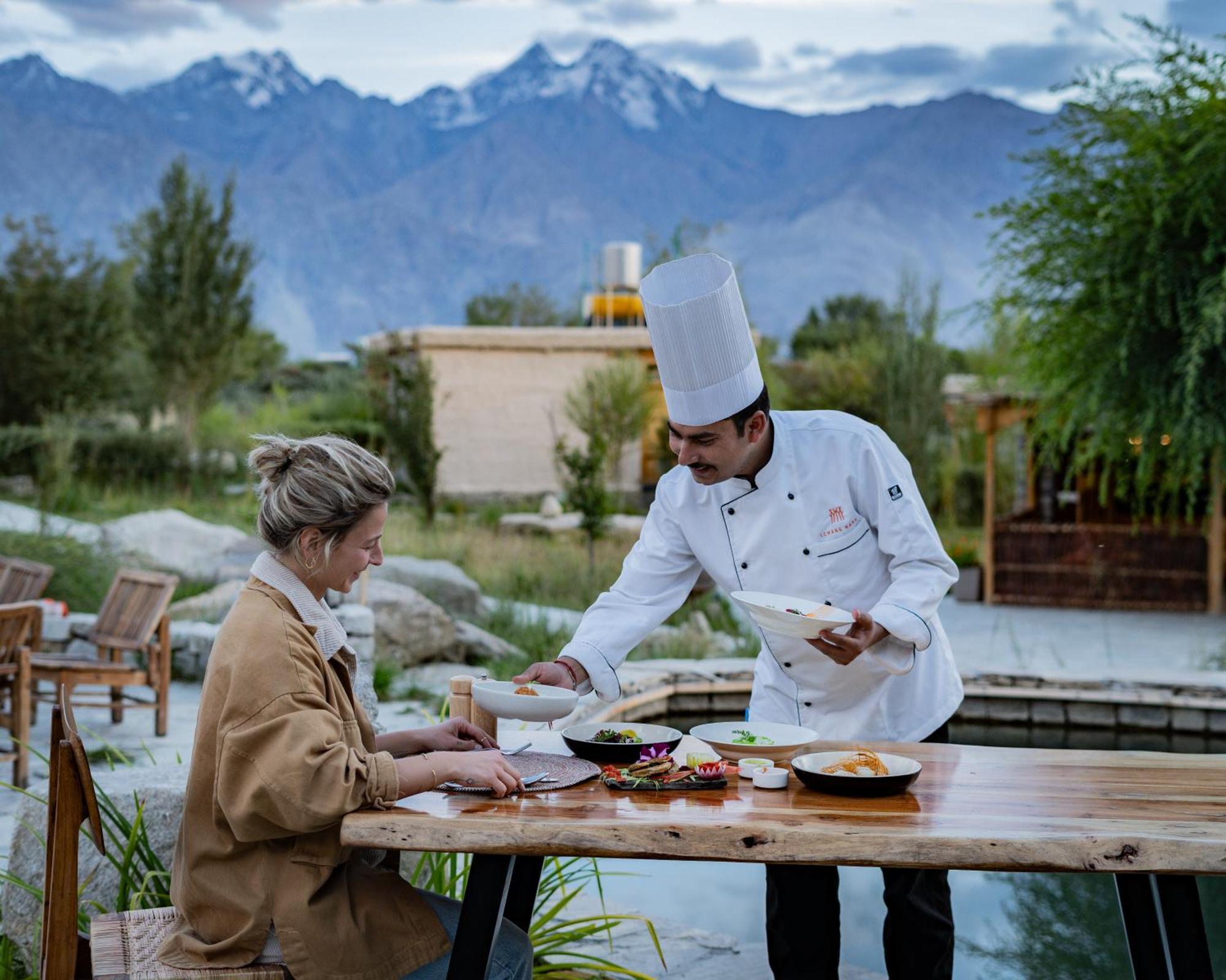 Lchang Nang Retreat-The House Of Trees-Nubra Valley Hotel Sumur Eksteriør billede