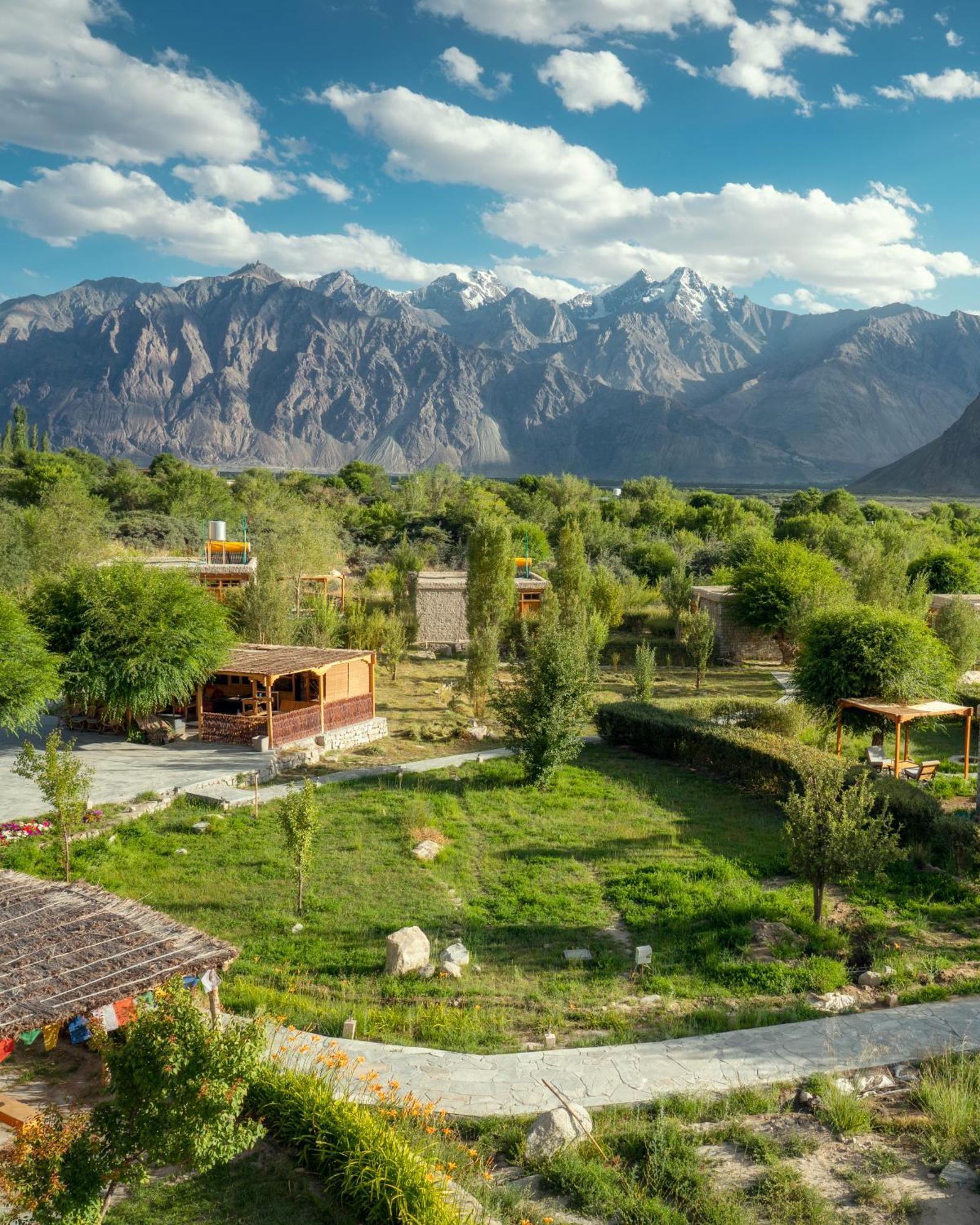 Lchang Nang Retreat-The House Of Trees-Nubra Valley Hotel Sumur Eksteriør billede